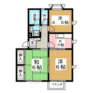 ラプテットメゾン【2階】の間取り