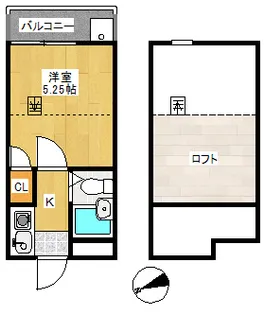 愛知県名古屋市昭和区神村町1【アパート】の間取り