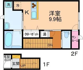クロワール【2階】の間取り