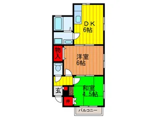 清流ハイツ【2階】の間取り