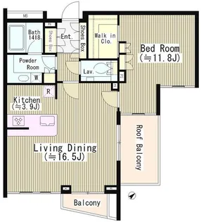 ル・シヤージュ神宮前【5階】の間取り