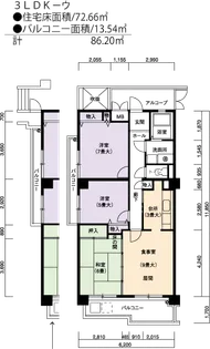 UR日進香久山花の街【2階】の間取り