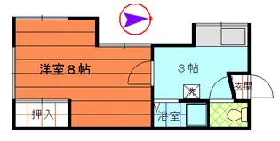 吉田アパート【2階】の間取り