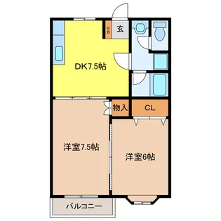 Twins Coopo【1階】の間取り