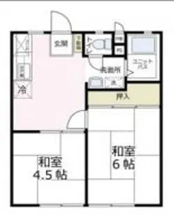 リバーサイド清水【1階】の間取り