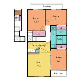 マノワール青木【2階】の間取り