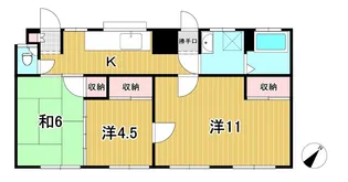 横山アパート【1階】の間取り