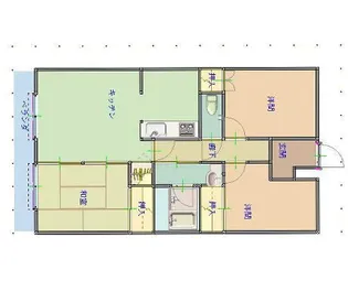 津山ハーモニー2【3階】の間取り