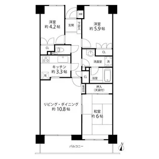 神奈川県横浜市泉区西が岡1【マンション】の間取り