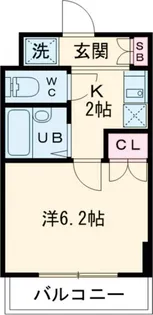 エクセリア上野毛【2階】の間取り
