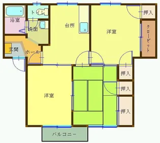 サニーヒル【2階】の間取り