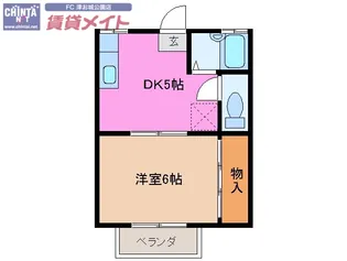 フィルハイツ【2階】の間取り