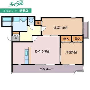 テージス【2階】の間取り