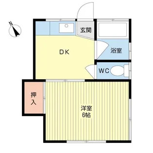 第三堀越ハイツ【2階】の間取り