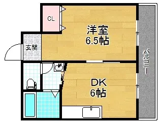 アーバンハイツ池之宮【1階】の間取り