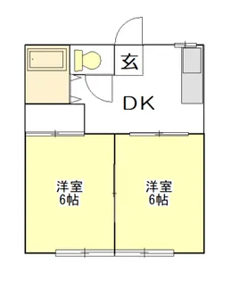 ミハルハイツ【1階】の間取り
