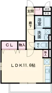 コスモシティ桜【3階】の間取り