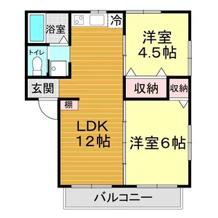 コンフレール大谷【2階】の間取り