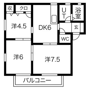 プライムB【1階】の間取り