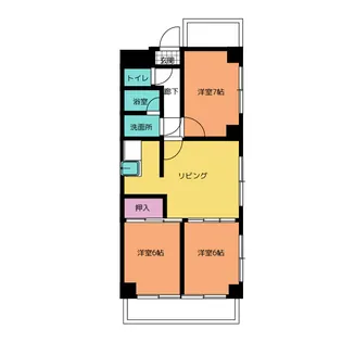 K・Sマンション【2階】の間取り