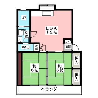 井上コーポ【3階】の間取り
