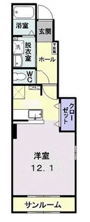 ヴィアーレ・13【1階】の間取り