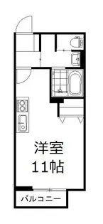 チッタ・デ・雄嶋【1階】の間取り