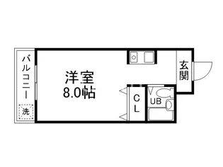 1Kの間取り画像