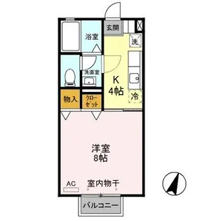 ポートシャトー II【2階】の間取り