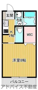 福岡県大川市大字榎津【アパート】の間取り