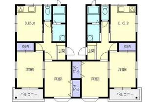 ロイヤルパレス【2階】の間取り