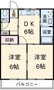 セントラルビラ A棟【2階】の間取り