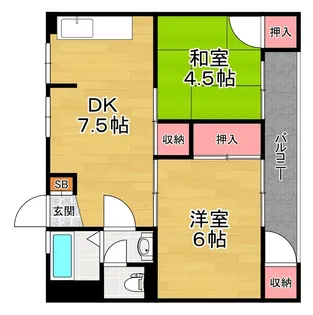 塚本マンション【2階】の間取り