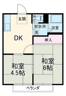メゾン勝田台A【2階】の間取り