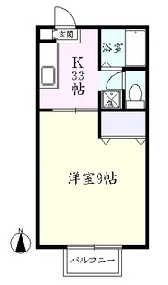 ヴィエナ富沢【1階】の間取り