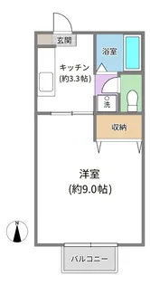 ヴィエナ富沢【1階】の間取り