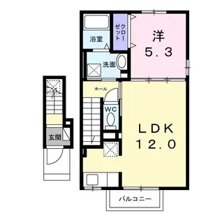 神奈川県横浜市緑区長津田町【アパート】の間取り