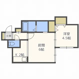 1LDKの間取り画像