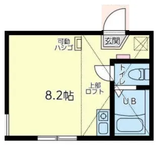 ユナイト汐入ページ・ワン【1階】の間取り