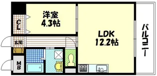 ローズ健正【5階】の間取り