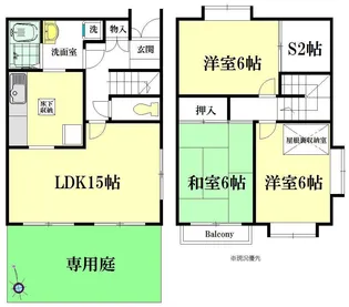 神奈川県横浜市都筑区仲町台3【一戸建】の間取り