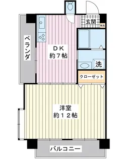ジュネッタエース【3階】の間取り