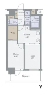Rising place 錦糸町二番館【5階】の間取り