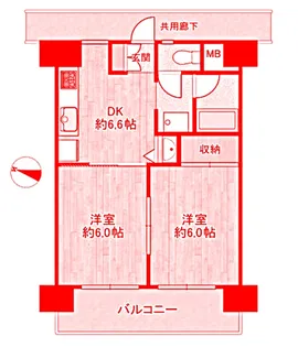 コスモ根岸ヒルウエスト【1階】の間取り