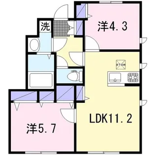 グリナージュII【1階】の間取り