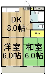 東京都立川市幸町2【マンション】の間取り