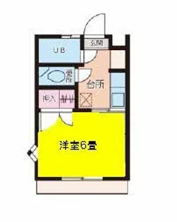 コーポ松谷I【2階】の間取り