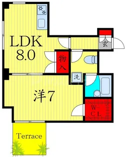 サウスコーラル【1階】の間取り