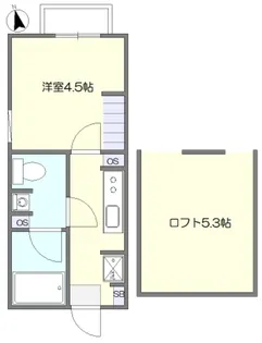 シャトレ生田緑地【2階】の間取り