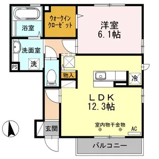 ミカサ・和【1階】の間取り